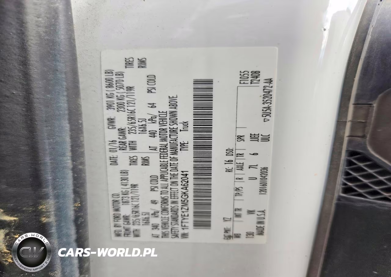 2016 Ford Transit 150 Delivery Van VIN:1FTYE1ZM5GKA62041 - 13