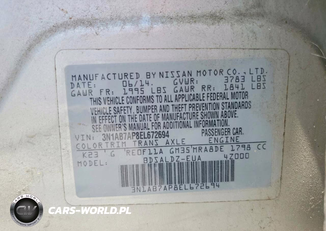 2014 Nissan Sentra S VIN:3N1AB7AP8EL672694 - 12
