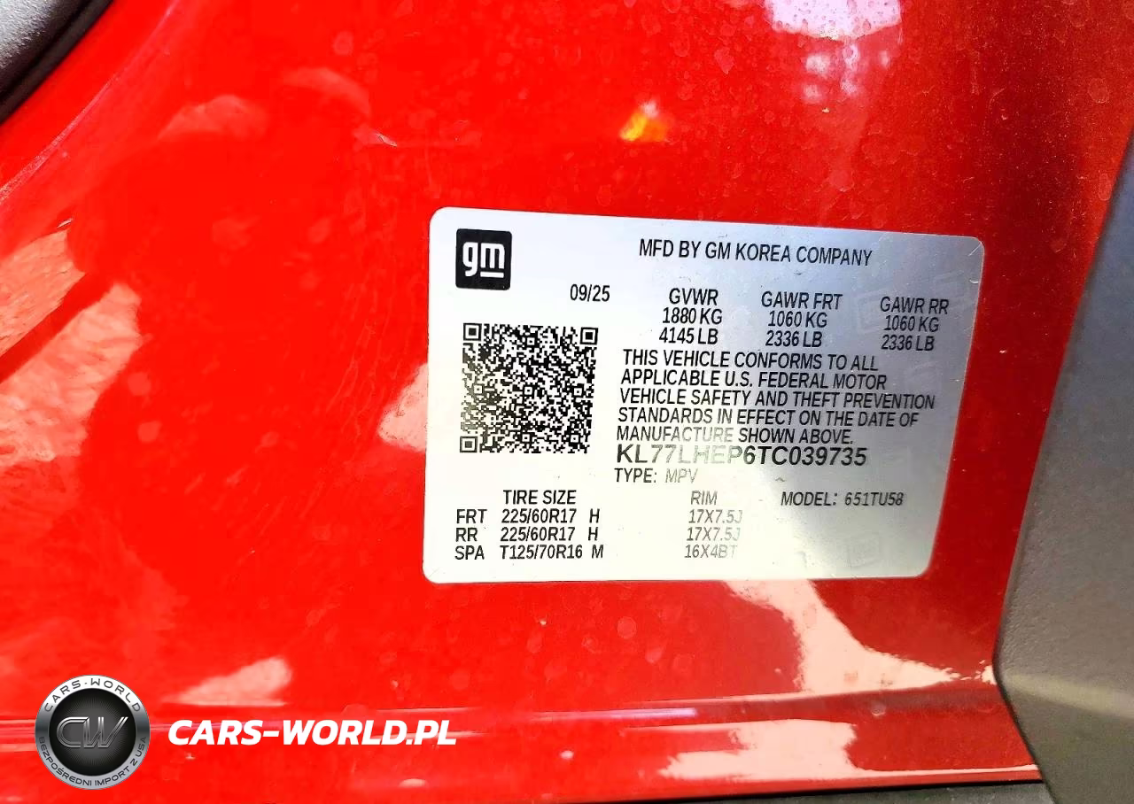 2026 Chevrolet Trax 1Lt VIN:KL77LHEP6TC039735 - 13