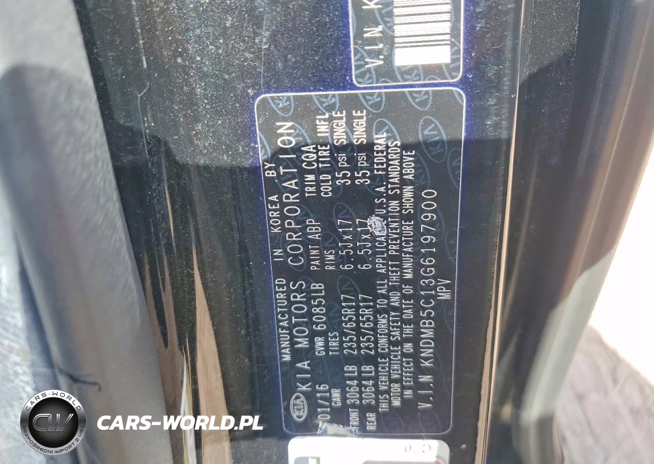 2016 Kia Sedona Lx VIN:KNDMB5C13G6197900 - 13