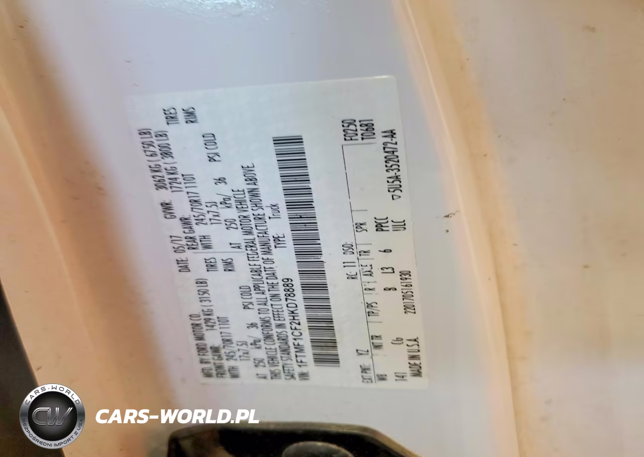 2017 Ford F150 VIN:1FTMF1CF2HKD78889 - 12