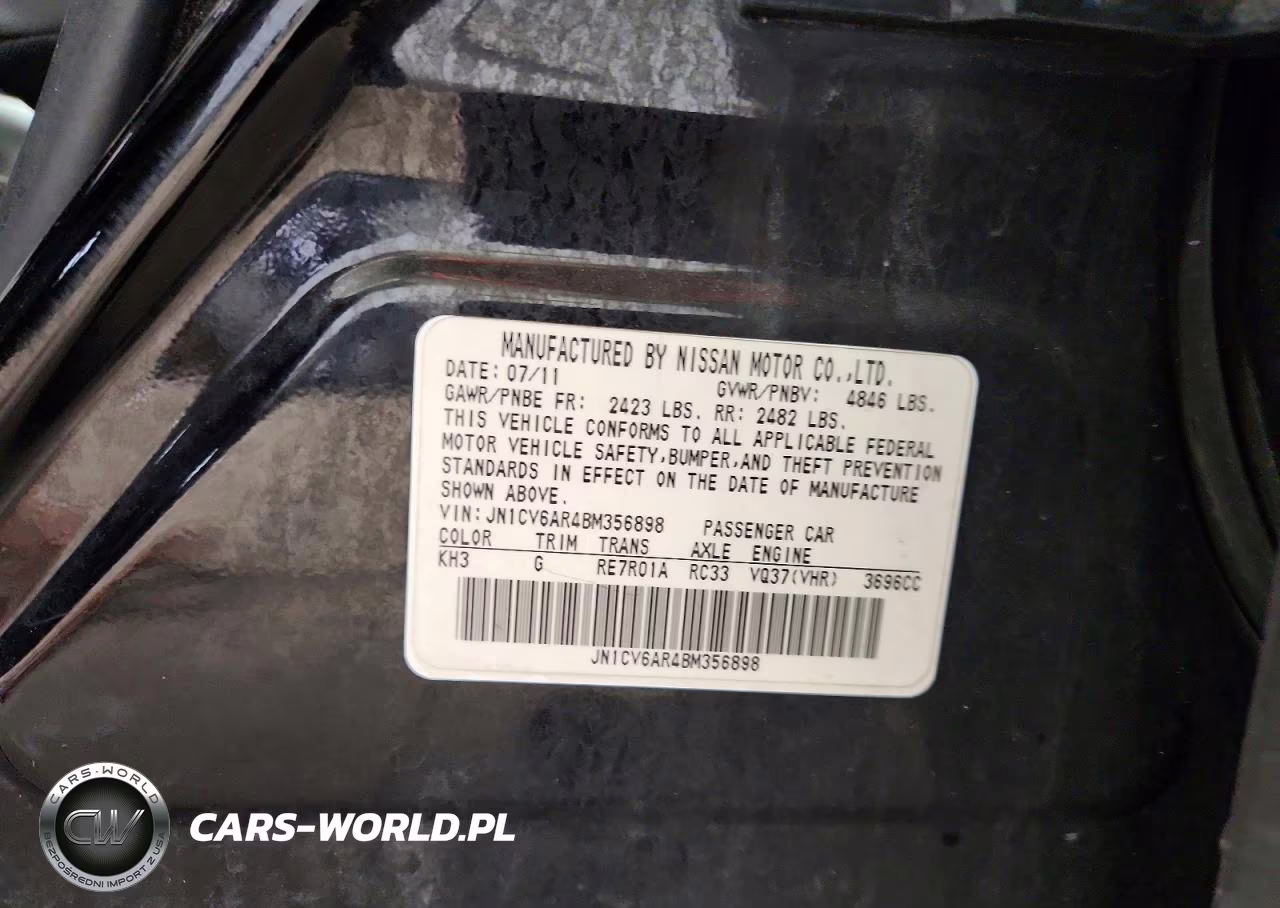 2011 Infiniti G37 Sedan X VIN:JN1CV6AR4BM356898 - 12