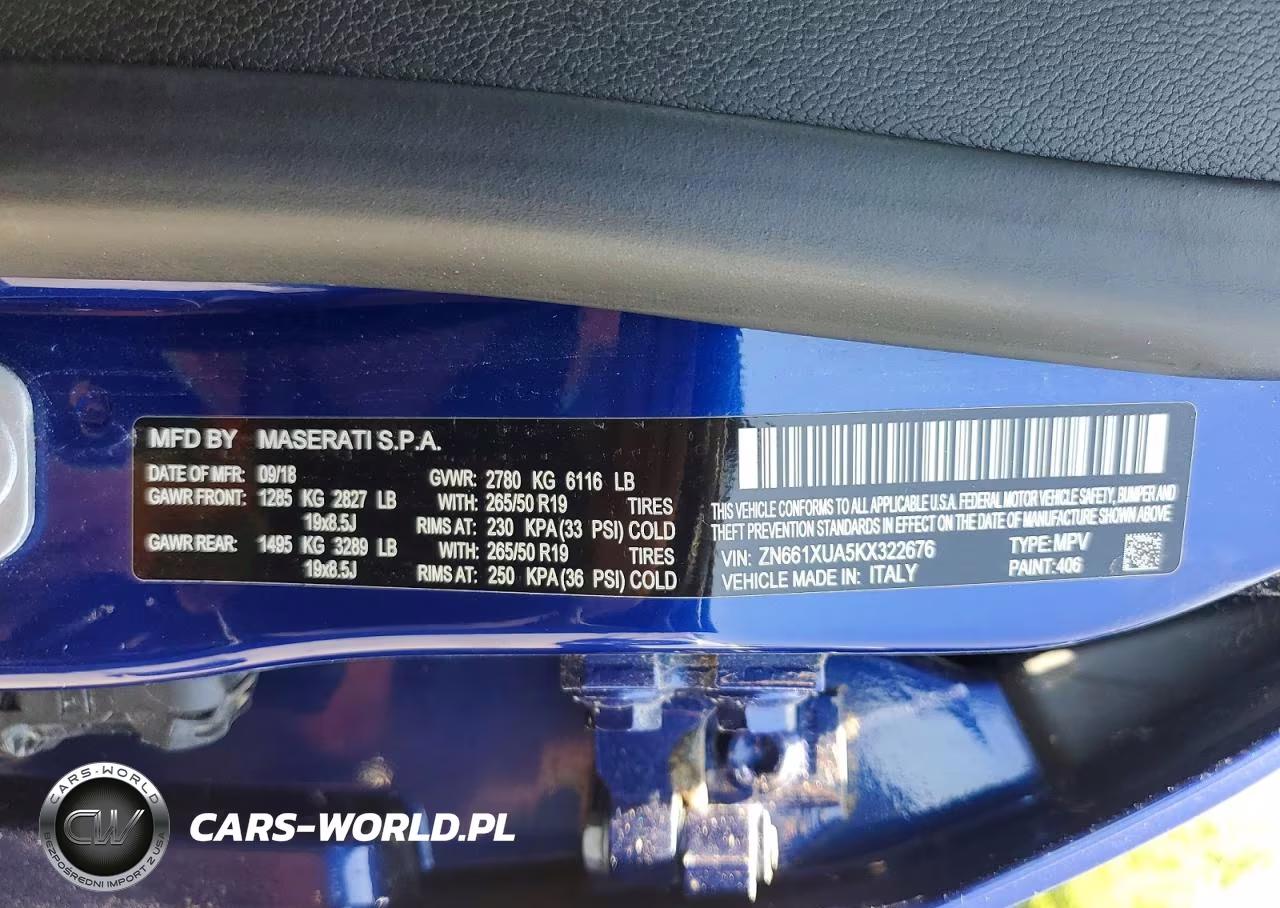 2019 Maserati Levante VIN:ZN661XUA5KX322676 - 12