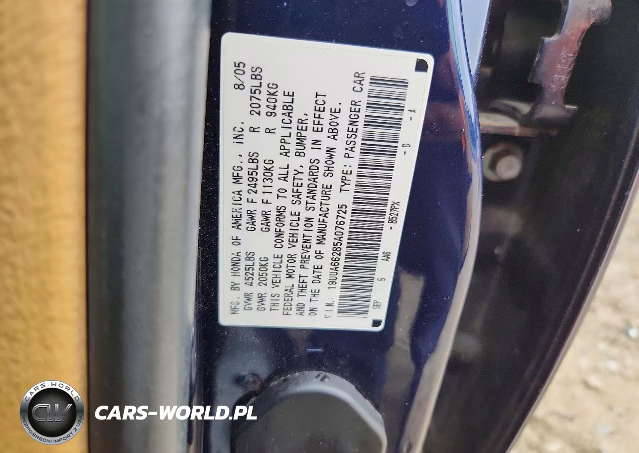 2005 Acura Tl VIN:19UUA66285A076725 - 12