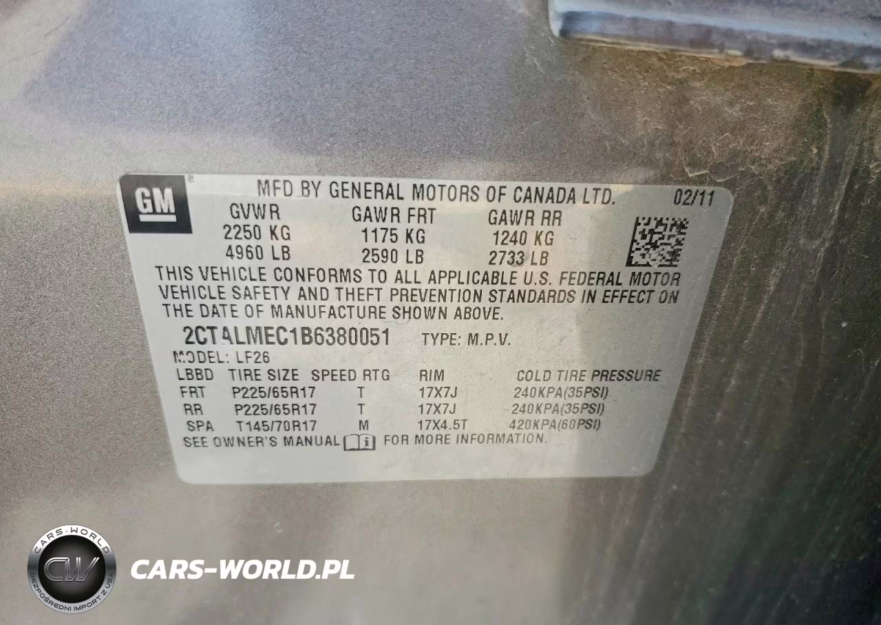 2011 GMC Terrain Sle VIN:2CTALMEC1B6380051 - 13