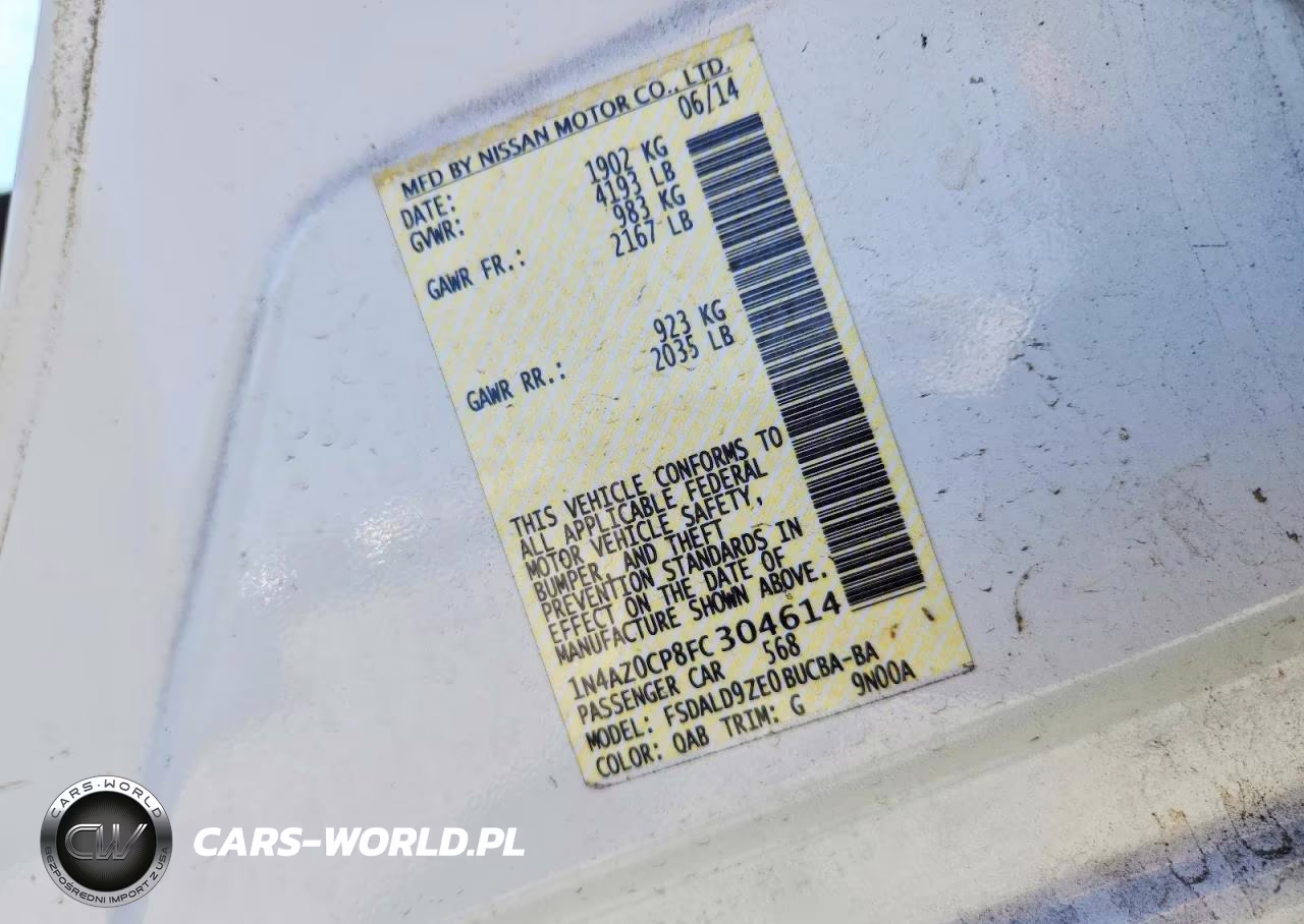 2015 Nissan Leaf Sv VIN:1N4AZ0CP8FC304614 - 12