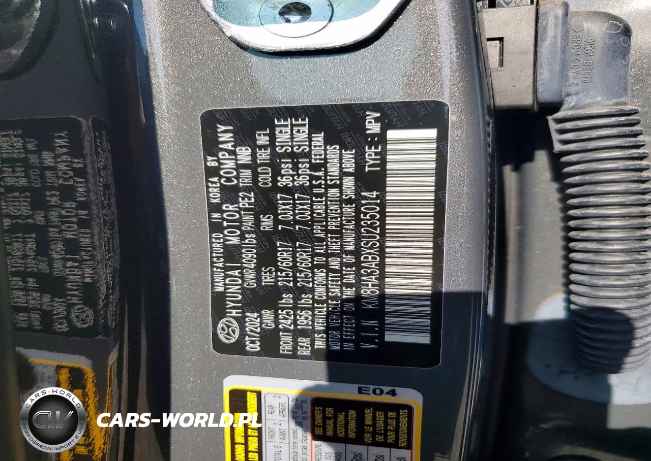 2025 Hyundai Kona Se VIN:KM8HA3ABXSU235014 - 12