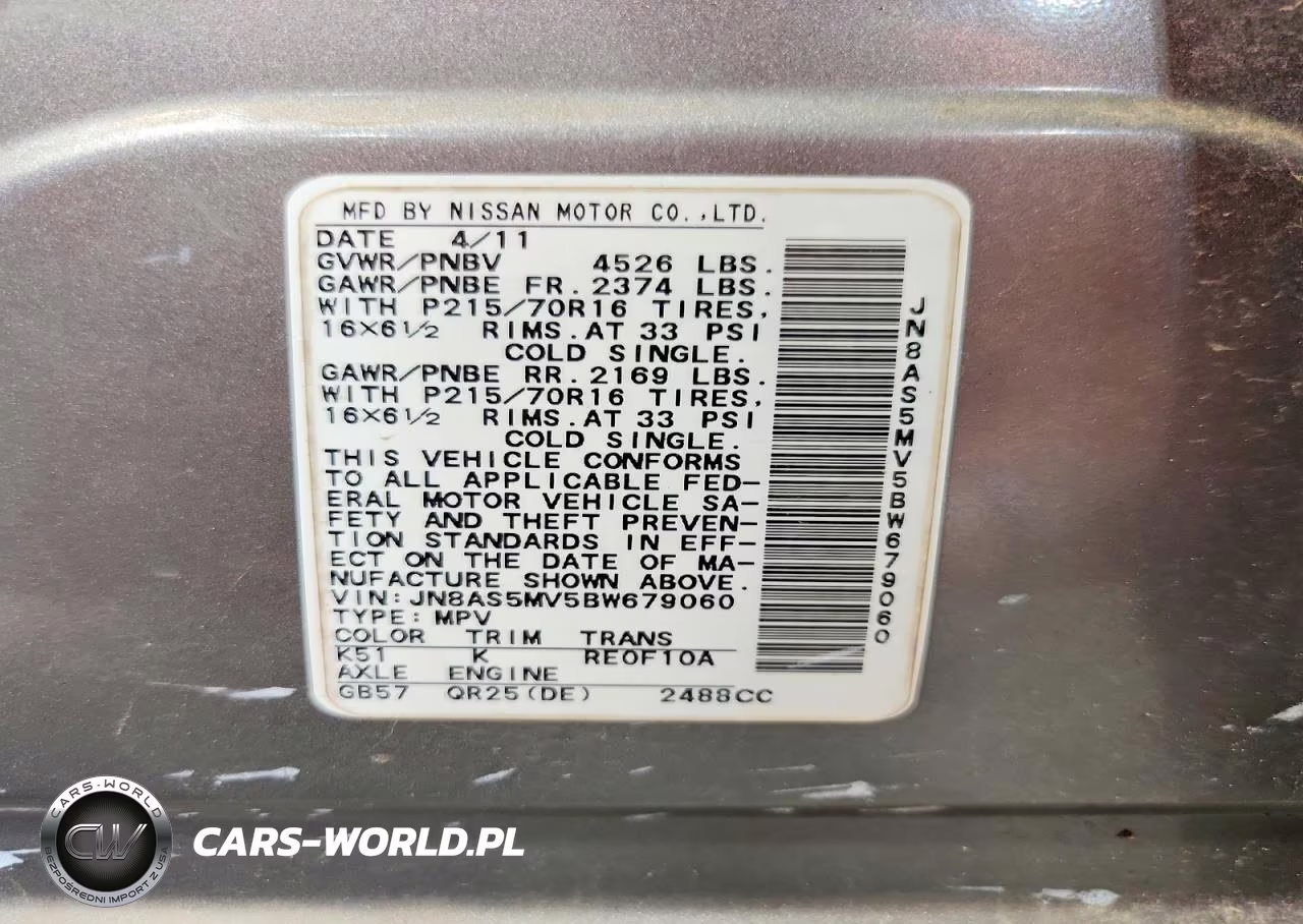 2011 Nissan Rogue S VIN:JN8AS5MV5BW679060 - 14