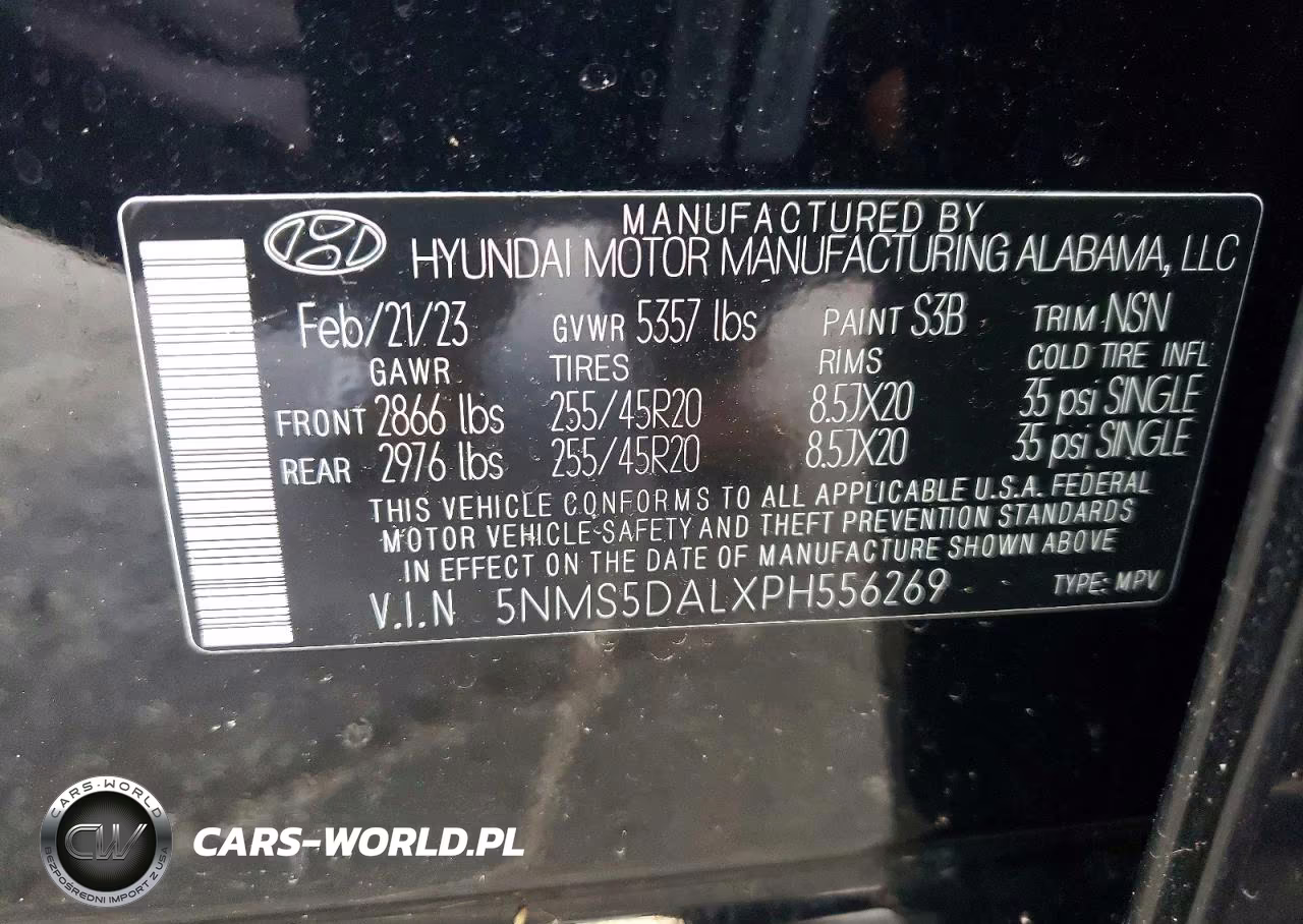2023 Hyundai Santa Fe Calligraphy VIN:5NMS5DALXPH556269 - 13