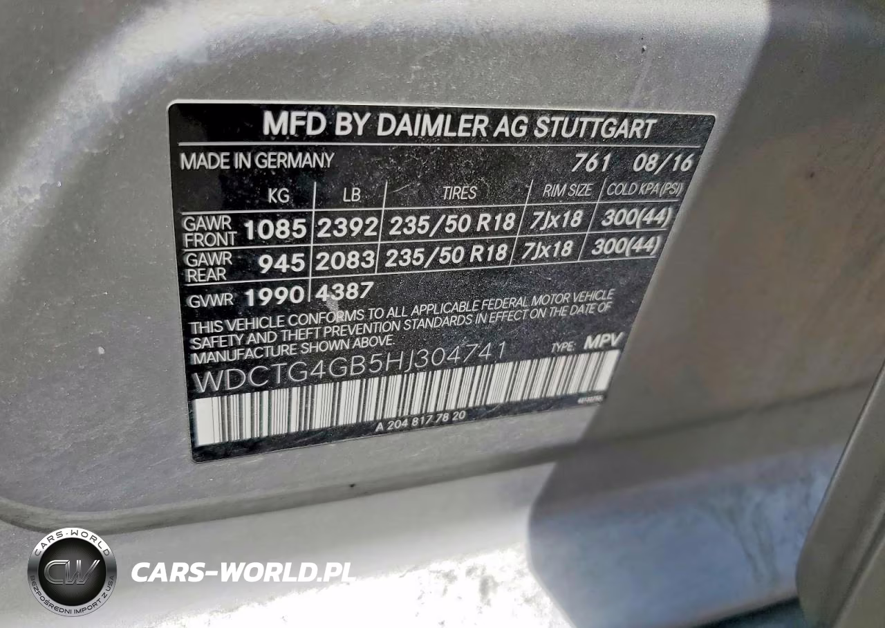 2017 Mercedes-Benz Gla 250 4Matic VIN:WDCTG4GB5HJ304741 - 13