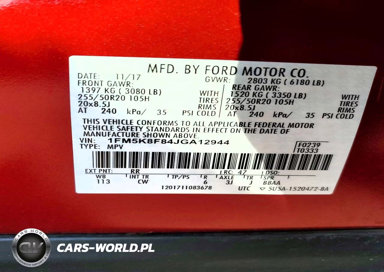 2018 Ford Explorer Limited VIN:1FM5K8F84JGA12944 - 14
