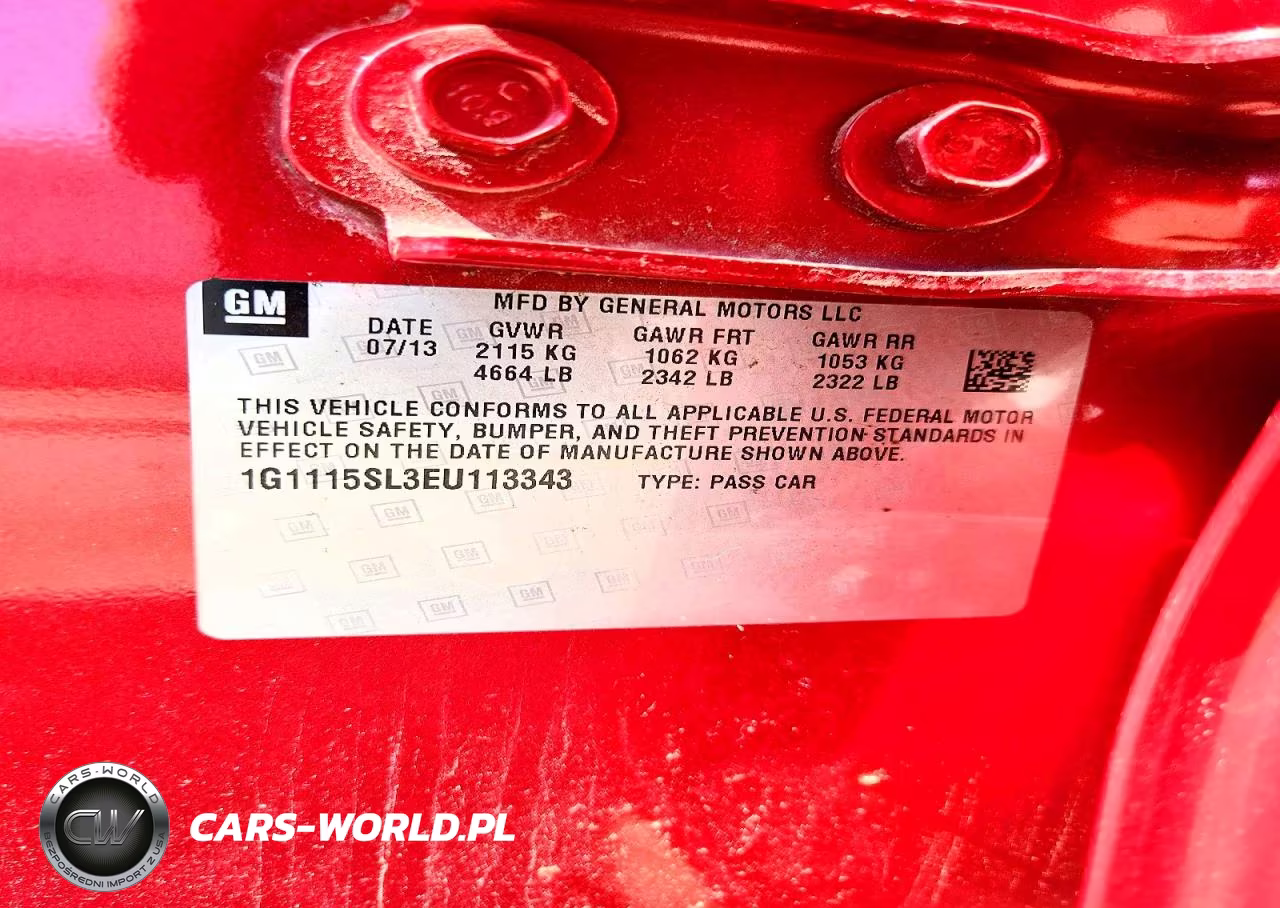 2014 Chevrolet Impala Lt VIN:1G1115SL3EU113343 - 12