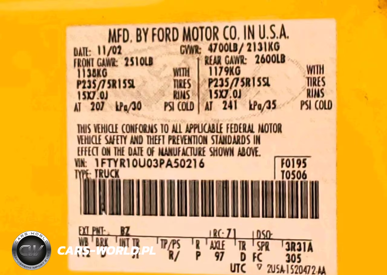 2003 Ford Ranger VIN:1FTYR10U03PA50216 - 12