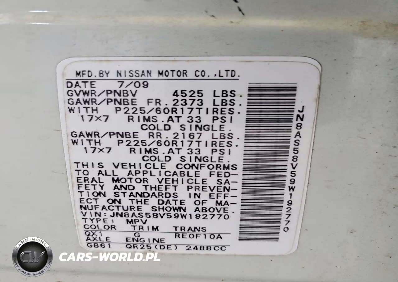 2009 Nissan Rogue VIN:JN8AS58V59W192770 - 13