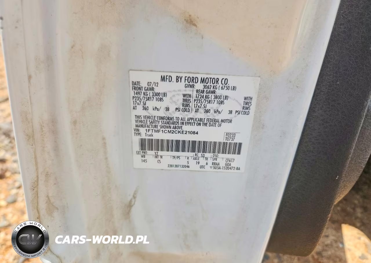 2012 Ford F150 VIN:1FTMF1CM2CKE21084 - 12