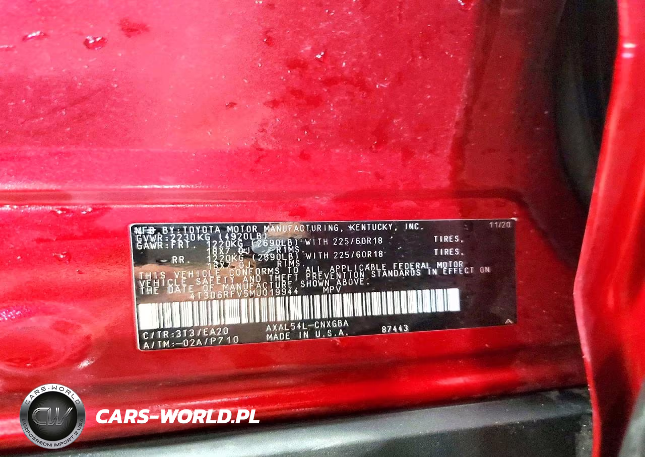 2021 Toyota Rav4 Limited VIN:4T3D6RFV5MU019944 - 13