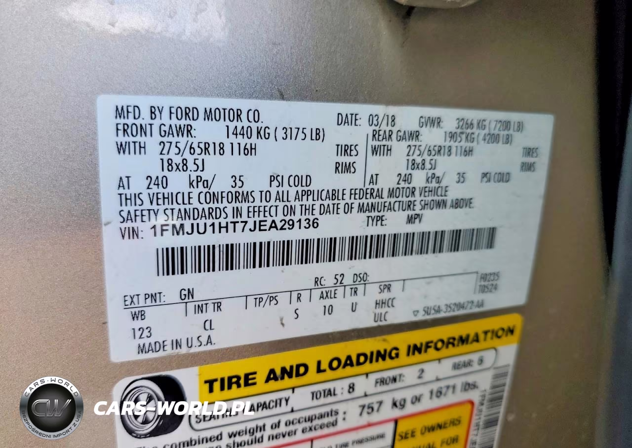 2018 Ford Expedition Xlt VIN:1FMJU1HT7JEA29136 - 13
