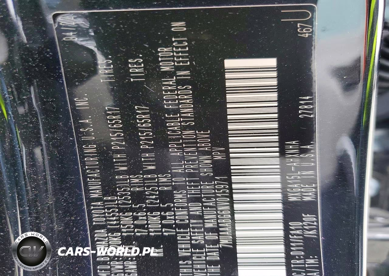 2022 Toyota Corolla Cross L VIN:7MUAAABG6NV015971 - 14
