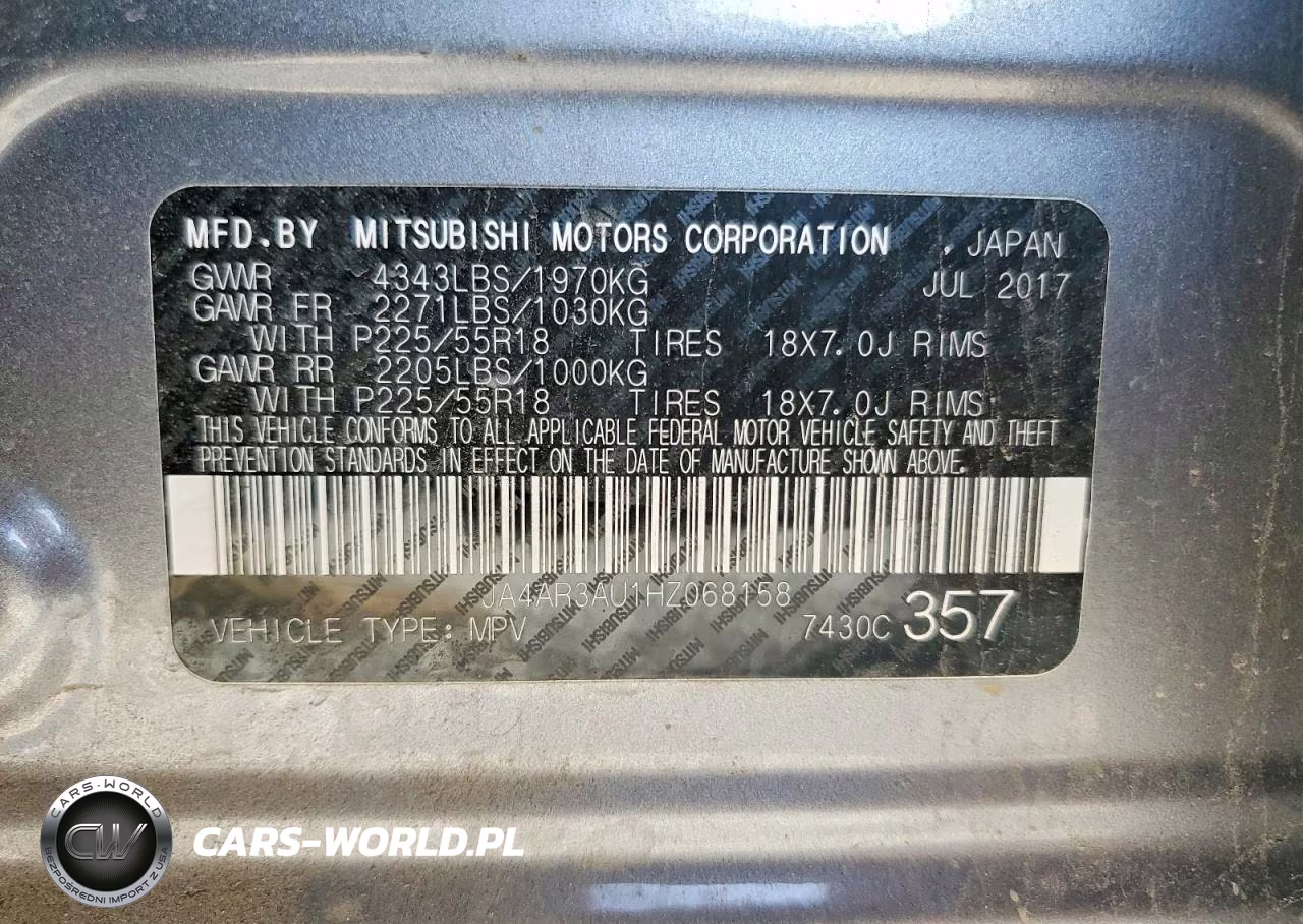 2017 Mitsubishi Outlander Sport Es VIN:JA4AR3AU1HZ068158 - 13