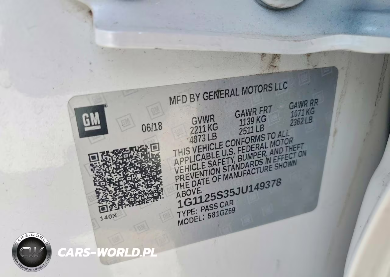 2018 Chevrolet Impala Premier VIN:1G1125S35JU149378 - 12