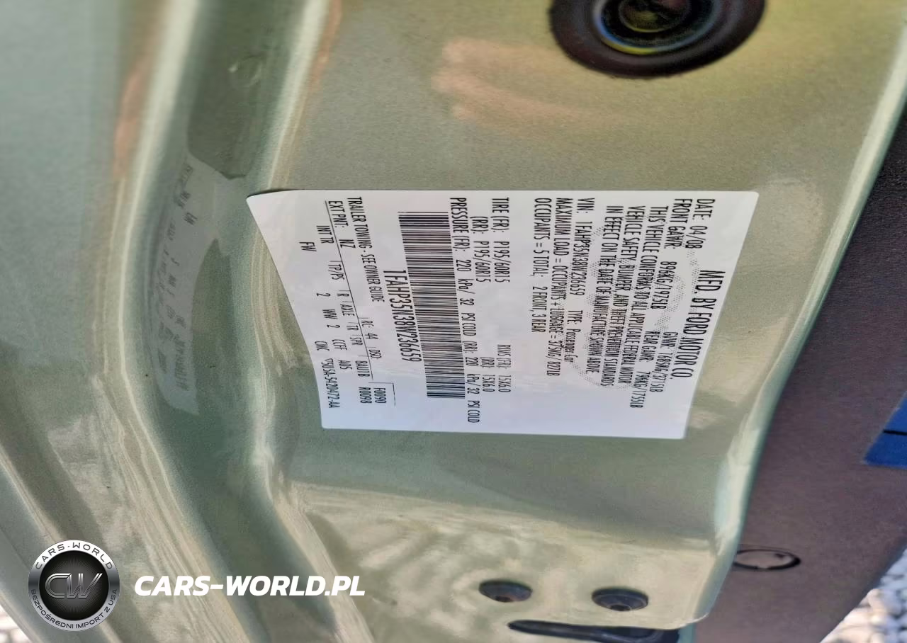 2008 Ford Focus Se VIN:1FAHP35N38W236659 - 13