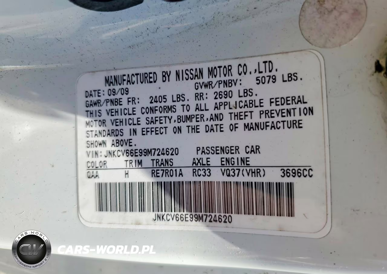 2009 Infiniti G37 Convertible Base VIN:JNKCV66E99M724620 - 12