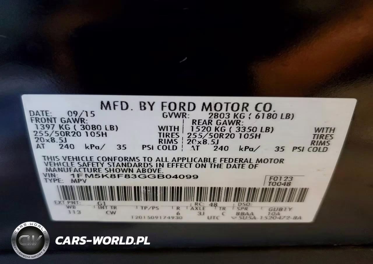 2016 Ford Explorer Limited VIN:1FM5K8F83GGB04099 - 14