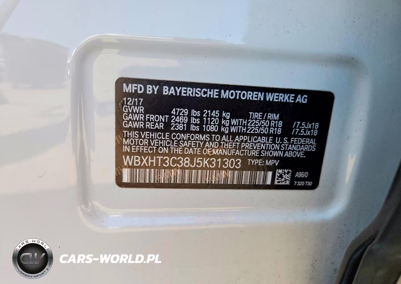 2018 BMW X1 xDrive28I VIN:WBXHT3C38J5K31303 - 13