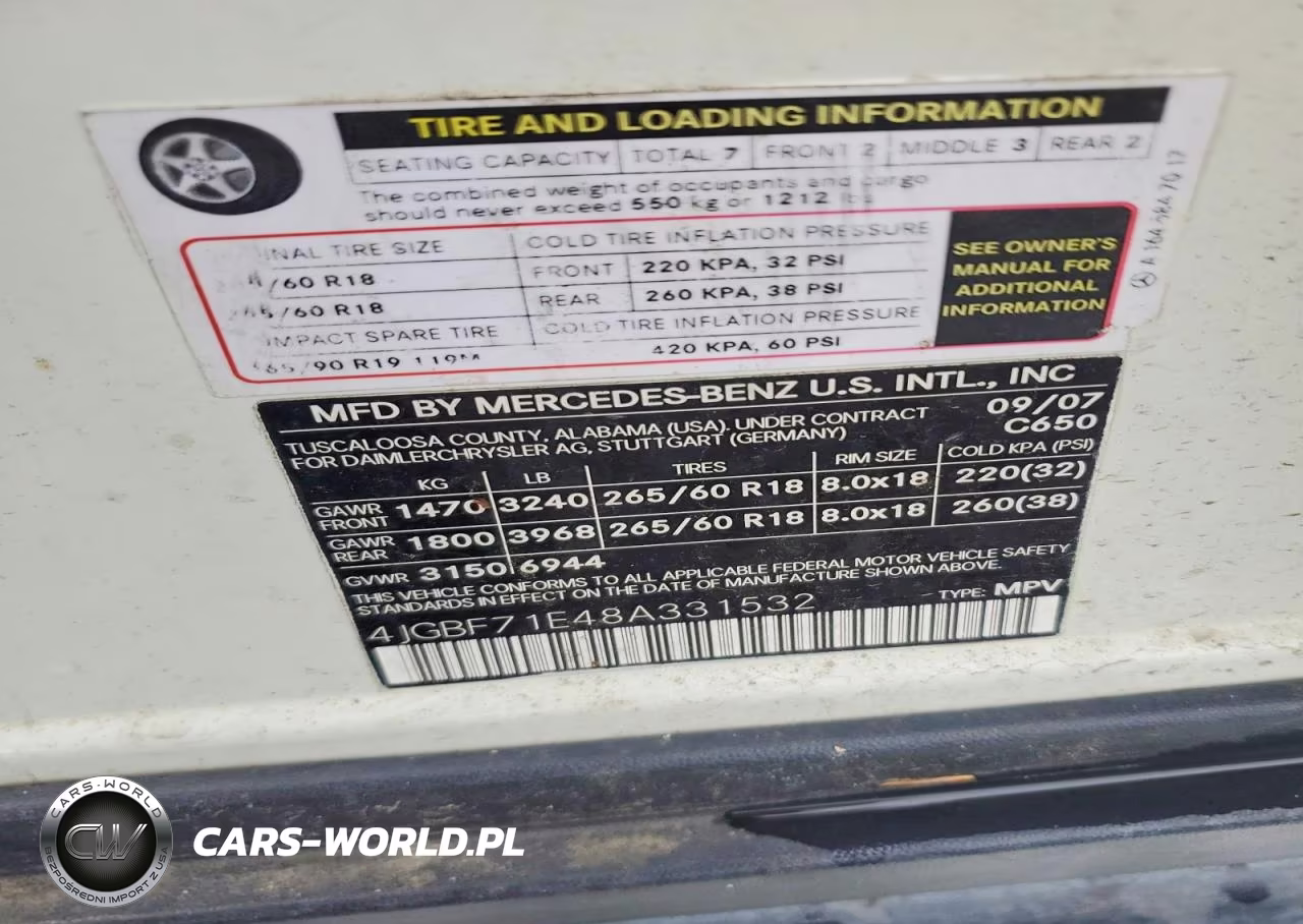 2008 Mercedes-Benz Gl 450 4Matic VIN:4JGBF71E48A331532 - 13