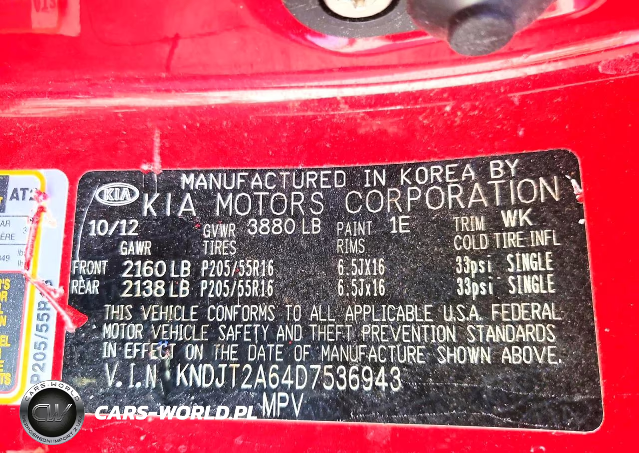 2013 Kia Soul + VIN:KNDJT2A64D7536943 - 14