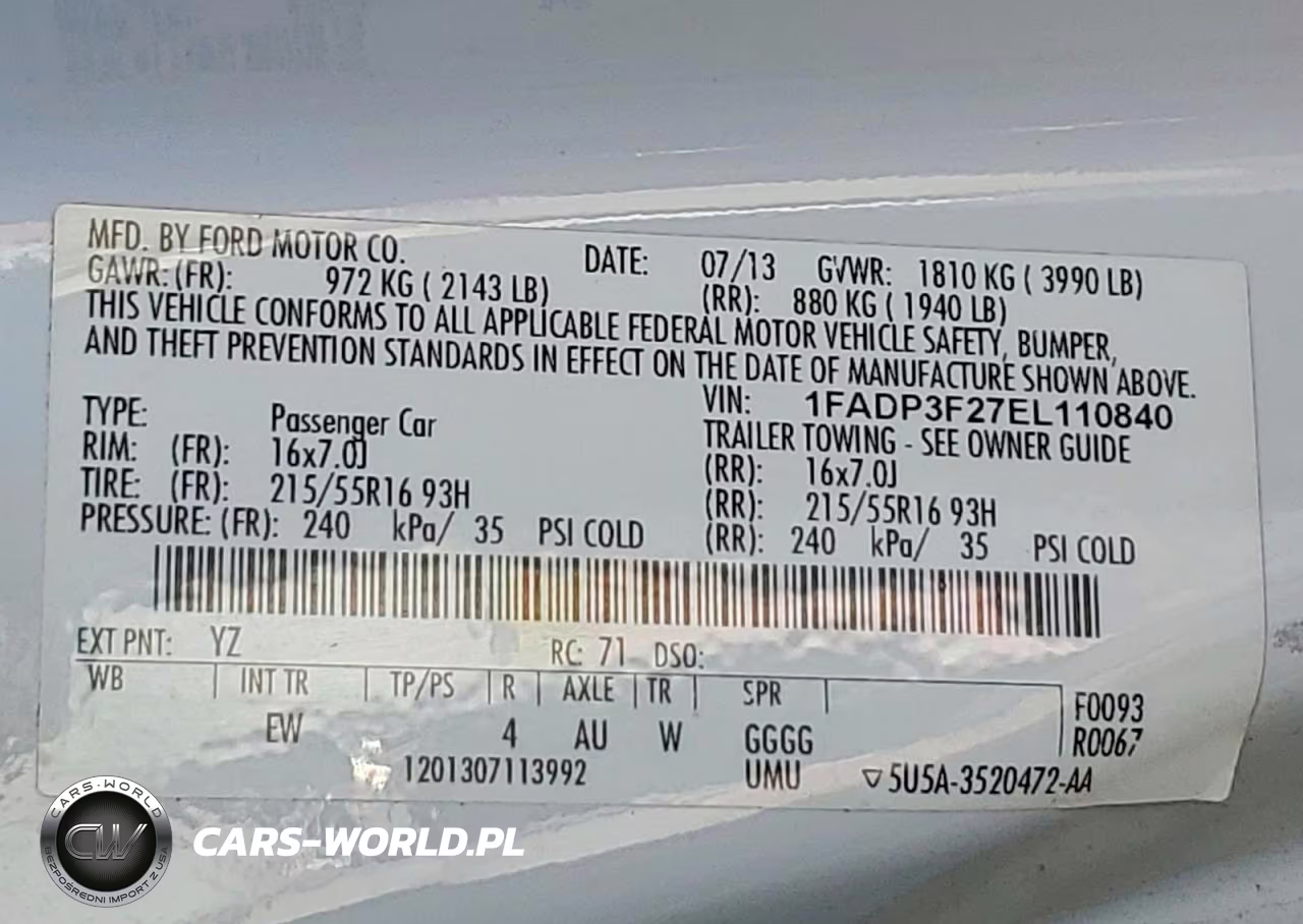 2014 Ford Focus Se VIN:1FADP3F27EL110840 - 12