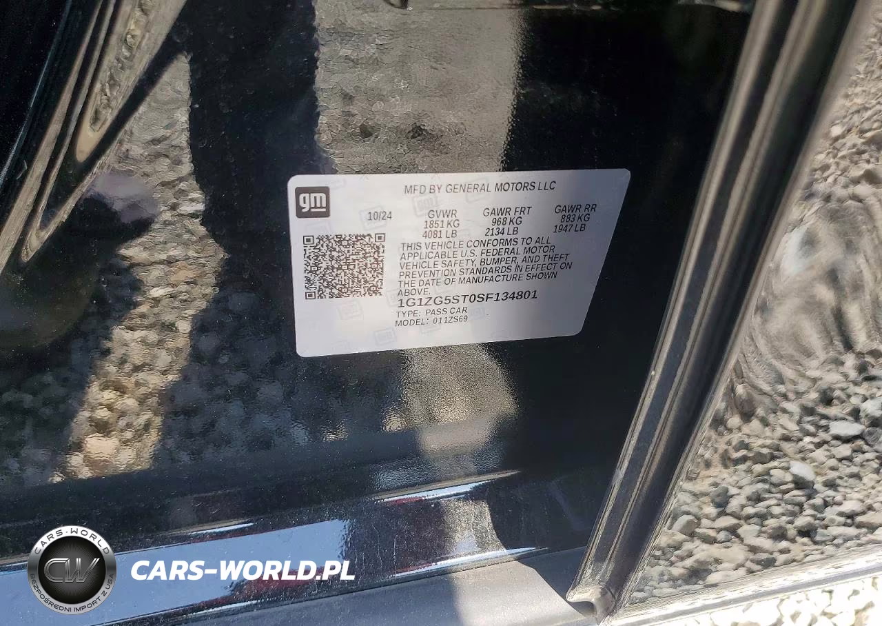 2025 Chevrolet Malibu Rs VIN:1G1ZG5ST0SF134801 - 12