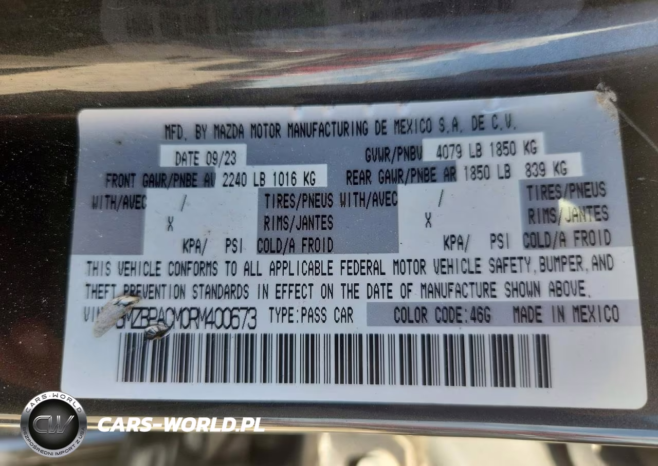 2024 Mazda 3 Preferred VIN:3MZBPACM0RM400673 - 13