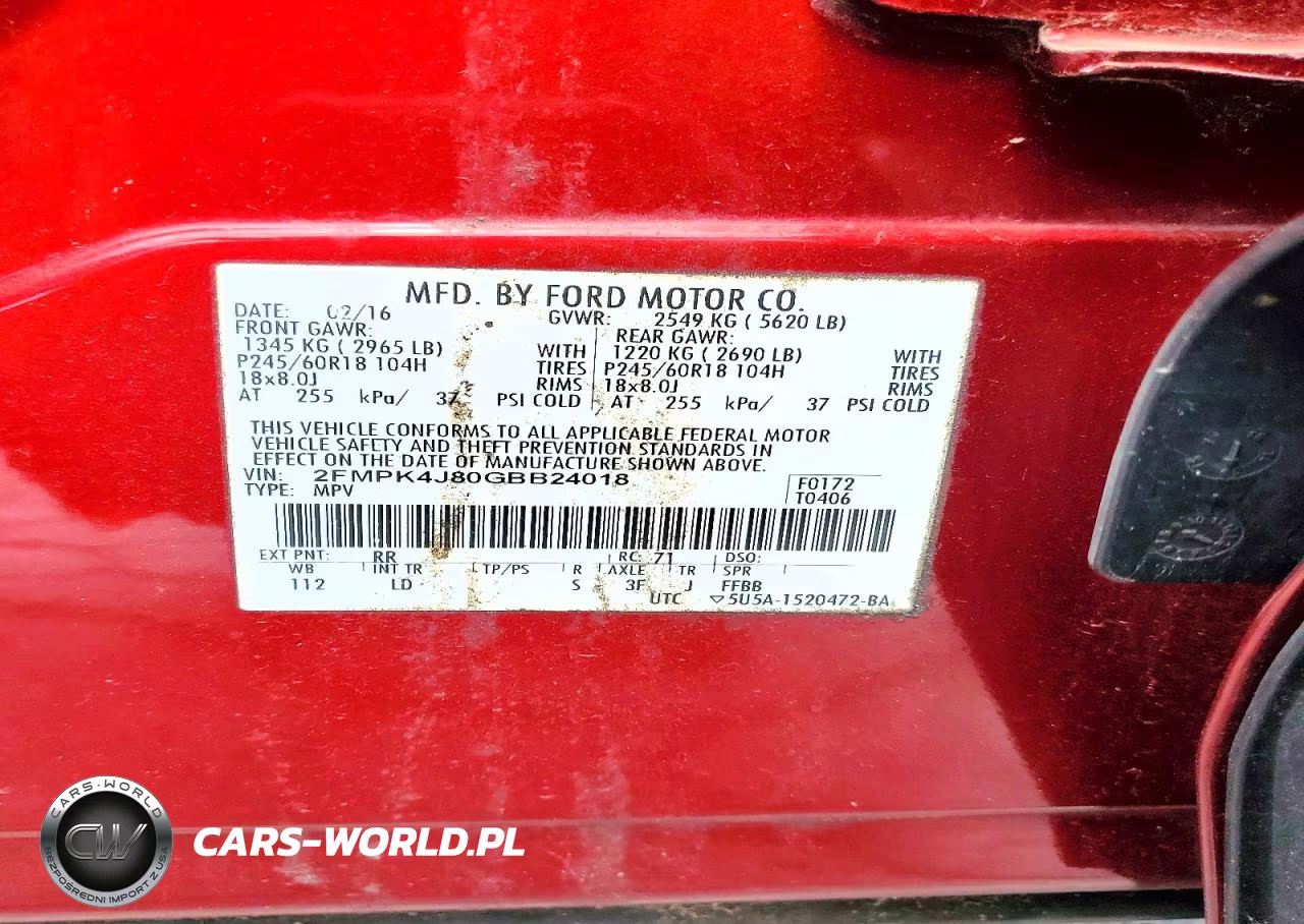 2016 Ford Edge Sel VIN:2FMPK4J80GBB24018 - 13
