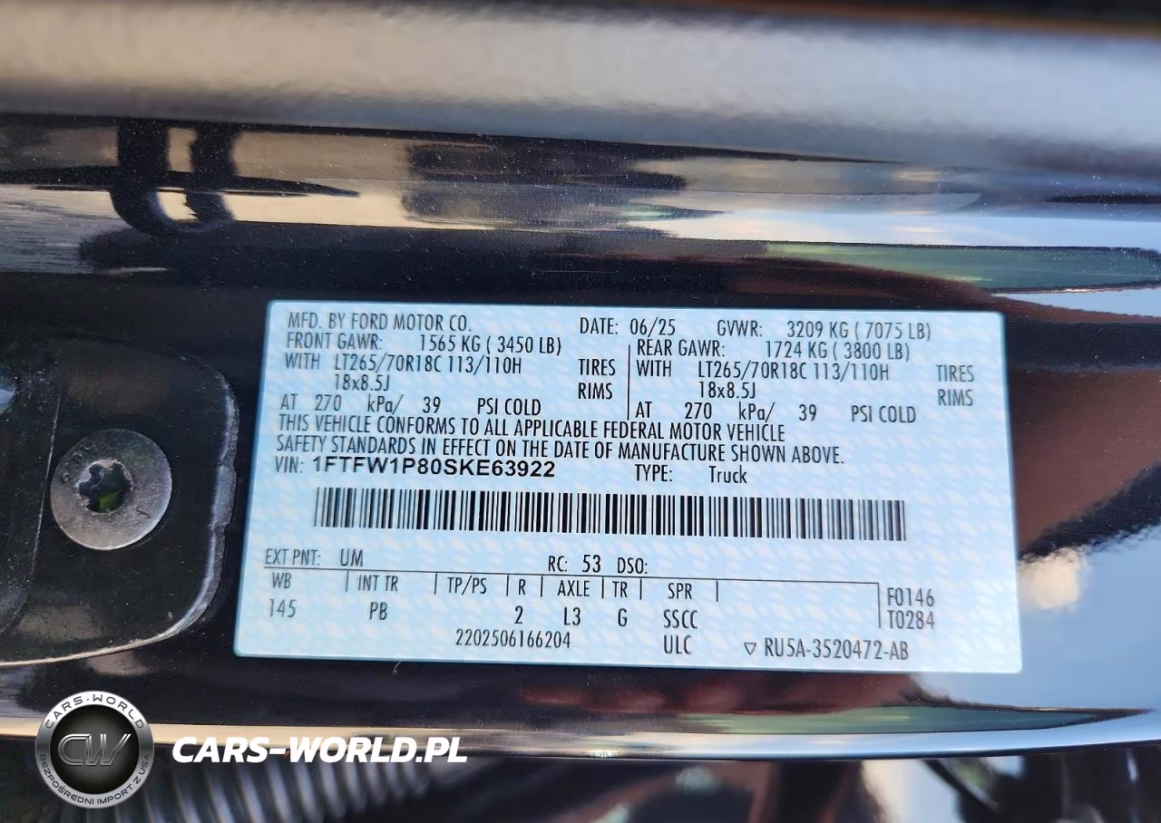 2025 Ford F150 Police Responder VIN:1FTFW1P80SKE63922 - 12