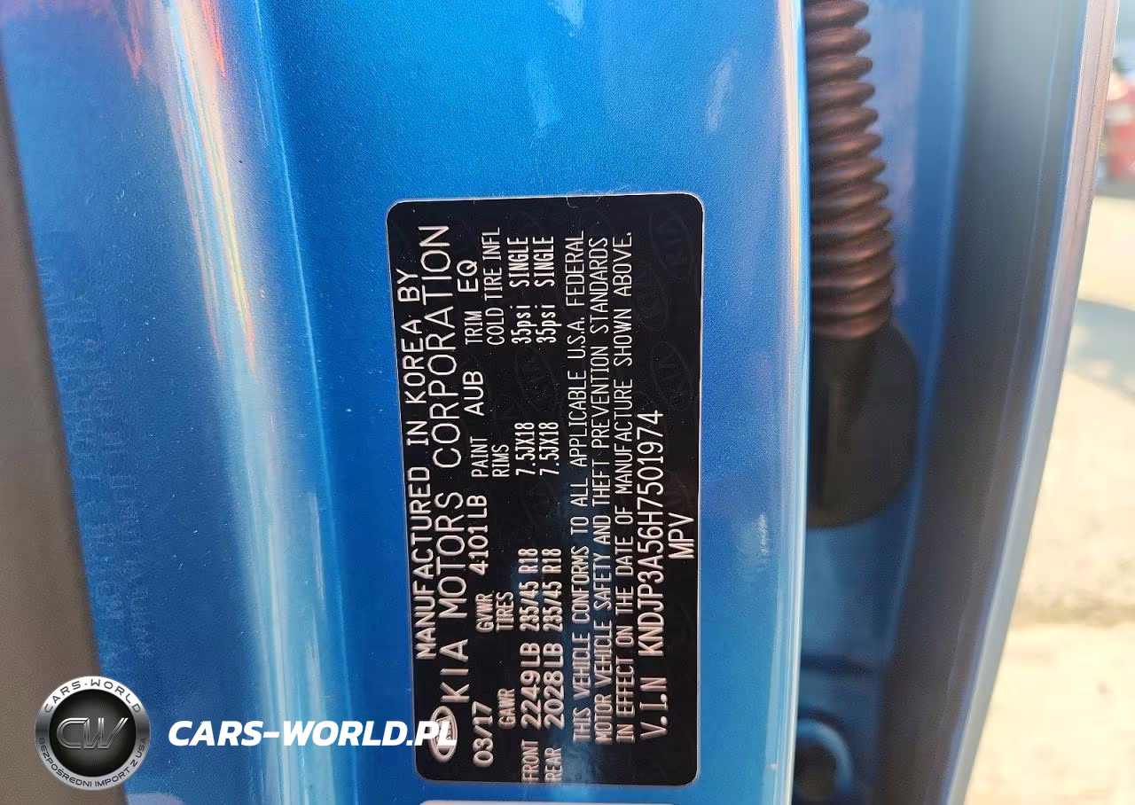 2017 Kia Soul + VIN:KNDJP3A56H7501974 - 12