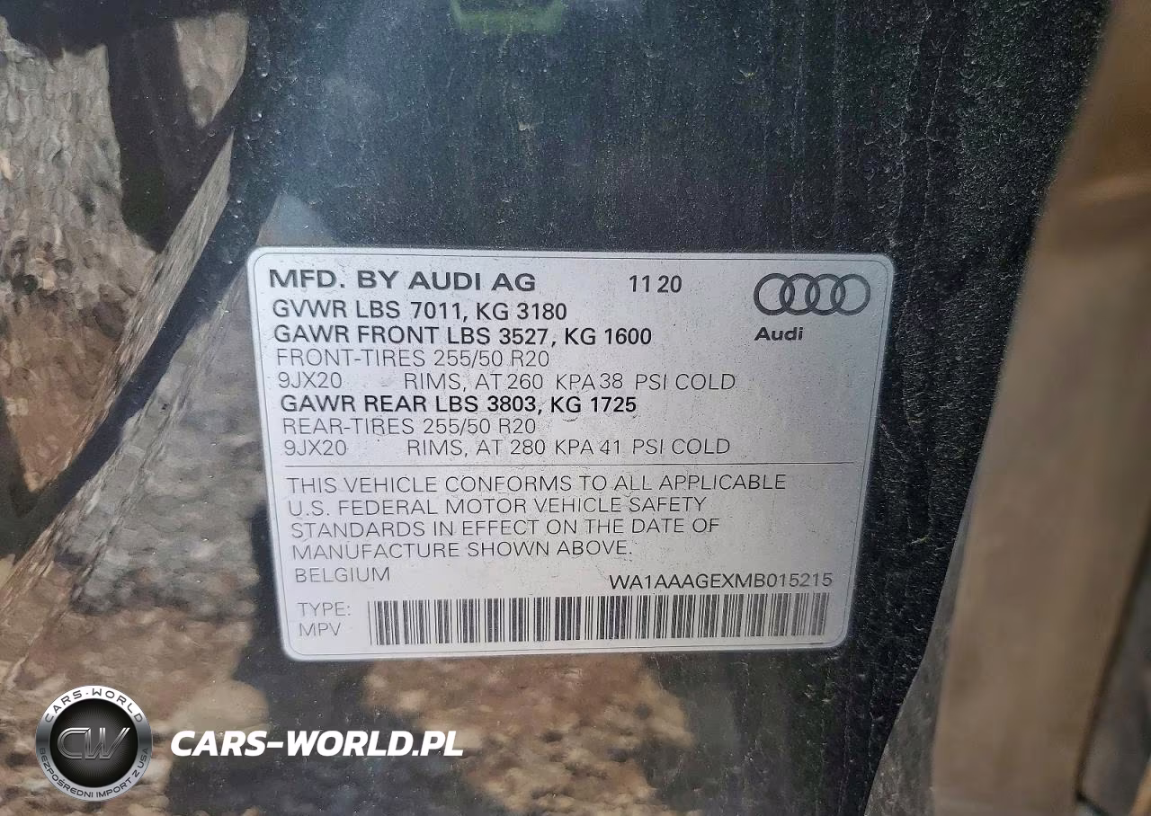 2021 Audi E-Tron Premium VIN:WA1AAAGEXMB015215 - 13