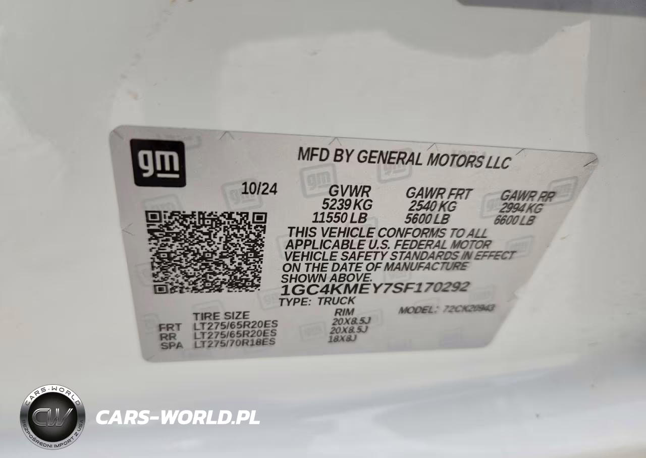 2025 Chevrolet 2500 VIN:1GC4KMEY7SF170292 - 12