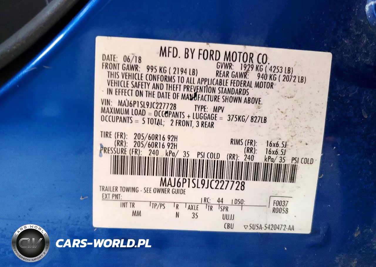 2018 Ford Ecosport S VIN:MAJ6P1SL9JC227728 - 13