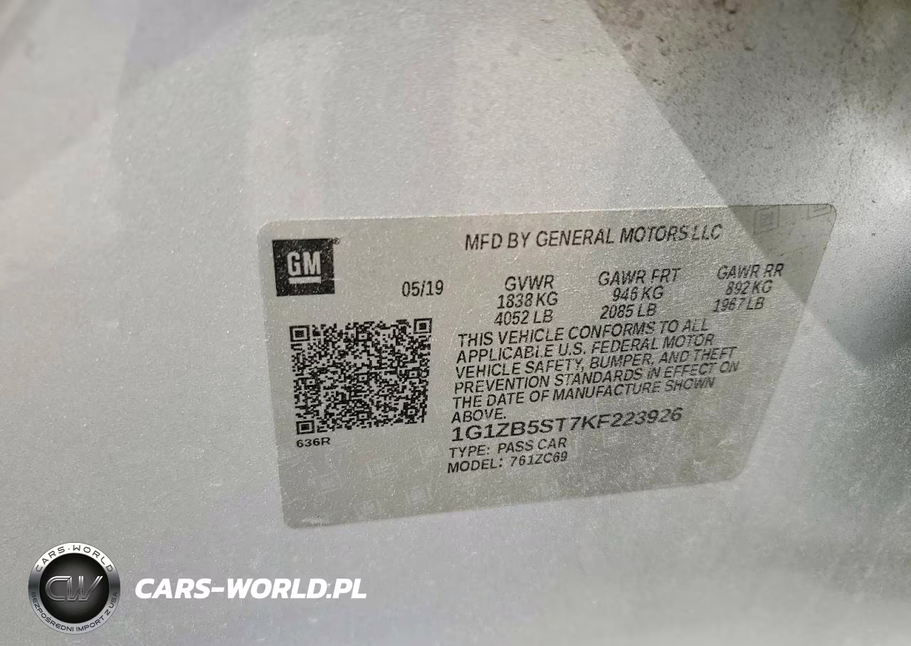 2019 Chevrolet Malibu Ls VIN:1G1ZB5ST7KF223926 - 12