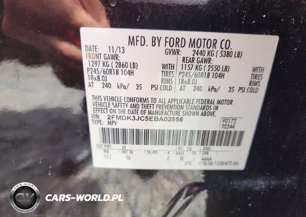 2014 Ford Edge Sel VIN:2FMDK3JC5EBA02558 - 13