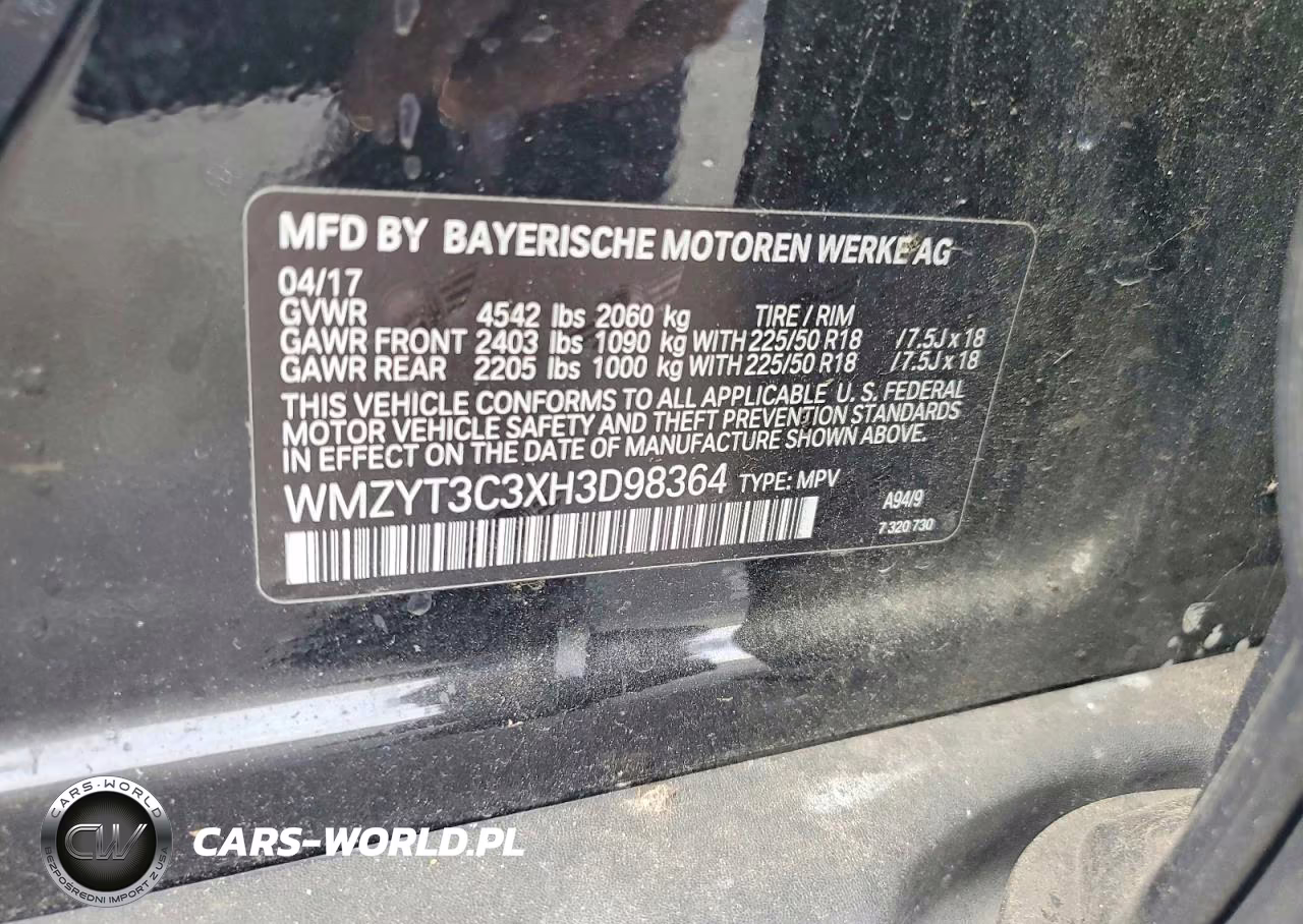 2017 Mini Cooper S Countryman VIN:WMZYT3C3XH3D98364 - 12