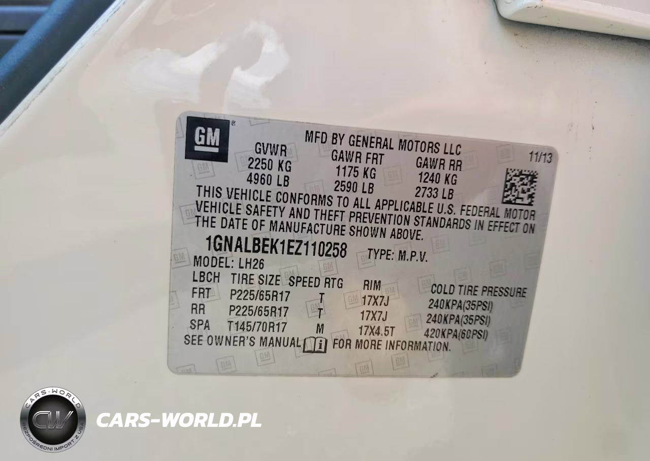 2014 Chevrolet Equinox Lt VIN:1GNALBEK1EZ110258 - 13