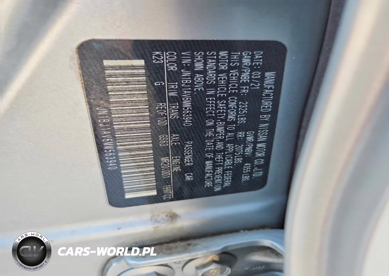 2021 Nissan Rogue Sport S VIN:JN1BJ1AV6MW563940 - 13