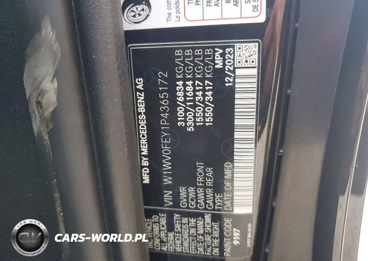 2023 Mercedes-Benz Metris VIN:W1WV0FEY1P4365172 - 10
