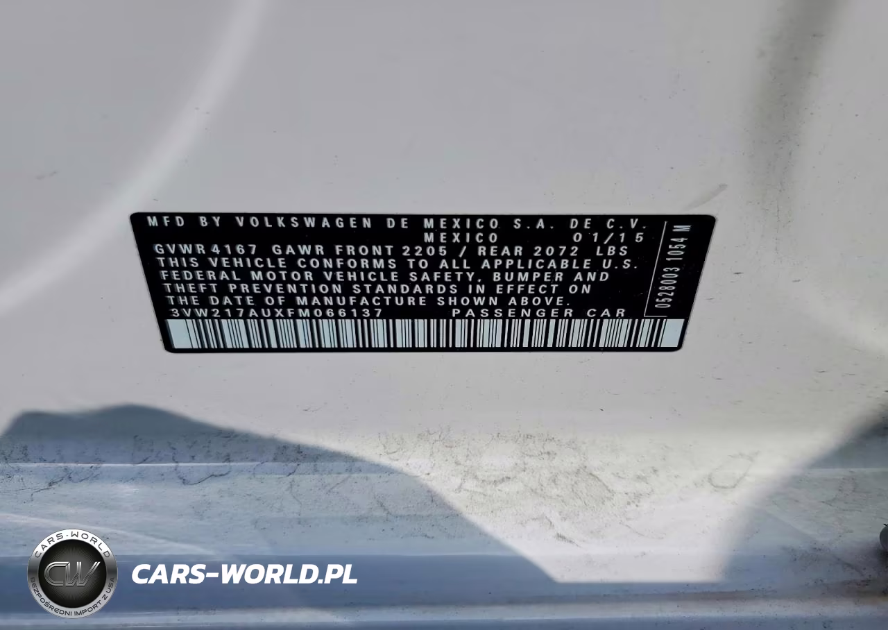 2015 Volkswagen Golf VIN:3VW217AUXFM066137 - 12