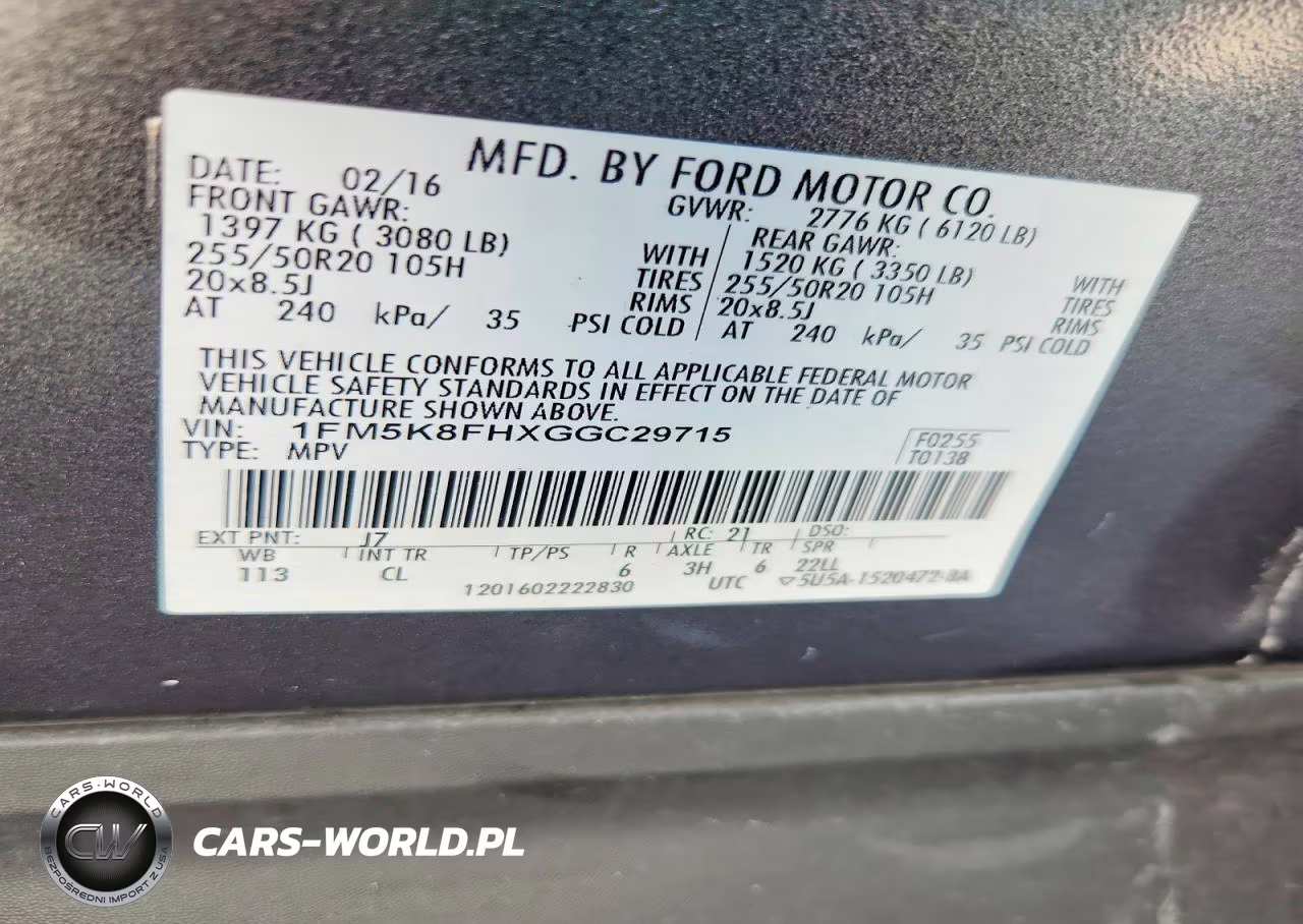 2016 Ford Explorer Limited VIN:1FM5K8FHXGGC29715 - 13