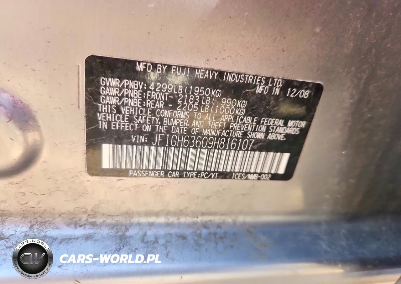2009 Subaru Impreza Outback Sport VIN:JF1GH63609H816107 - 12