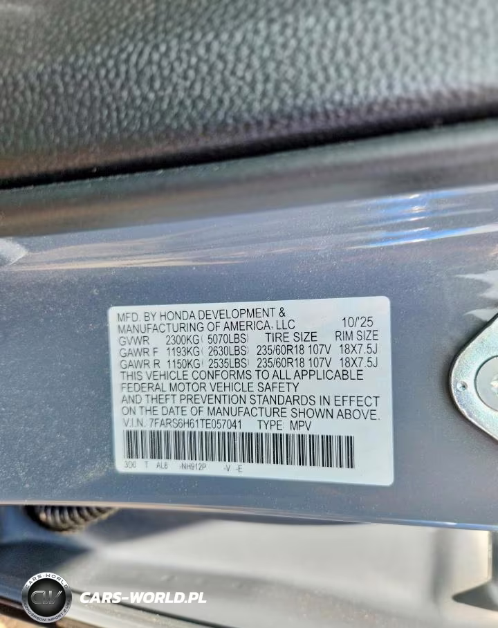 2026 Honda Cr-V Trailsport VIN:7FARS6H61TE057041 - 14