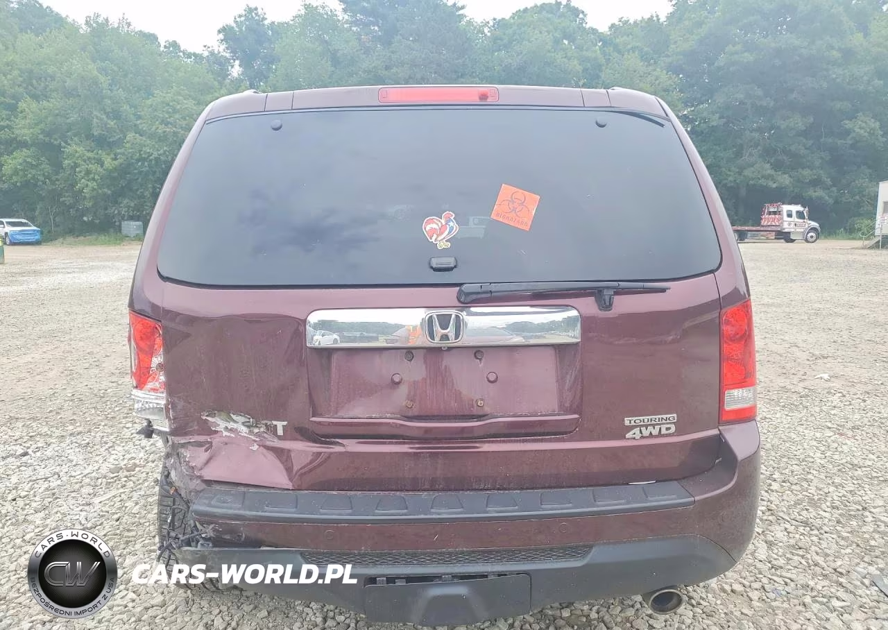 2012 Honda Pilot Touring VIN:5FNYF4H98CB019820 - 6